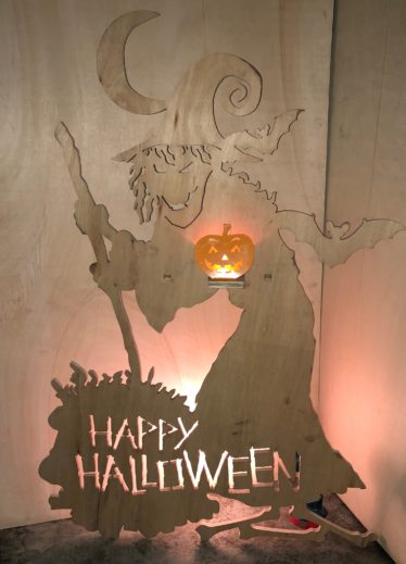 Happy Halloween Witch Prop for product display - Safire Associates