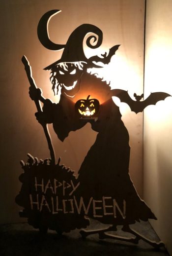 Happy Halloween Witch Prop for product display - Safire Associates