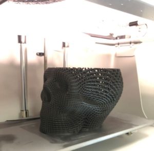 3d printed skull nearly done