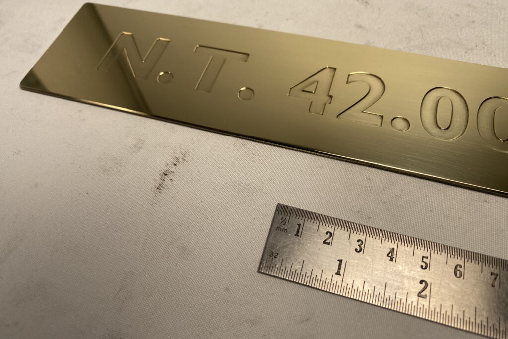 Brass boat registration