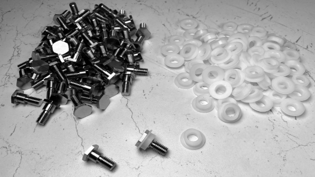 Low head hex Titanium bolts and white acetal bushes